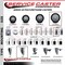 Service Caster 5'' Black Polyurethane Wheel Swivel 3/4'' Square Stem Caster Set 2 Brakes, 4PK SCC-SQ20S514-PPUB-BLK-PLB-34-2-S-2 - alternate 3